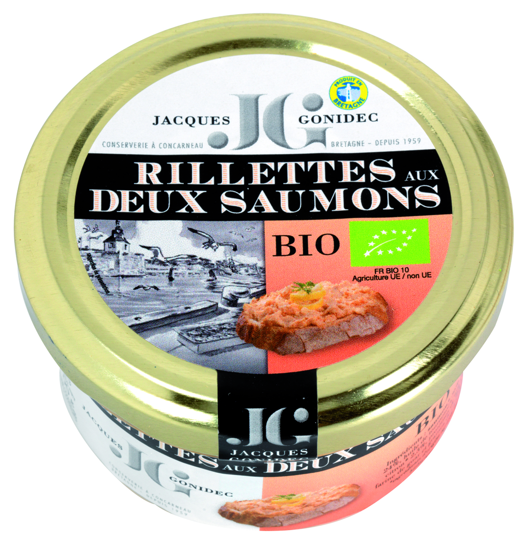Jacques Gonidec Rillettes aux 2 saumons 90g - 3023